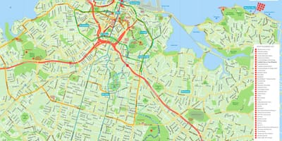 வரைபடம் ஆக்லாந்து, cbd